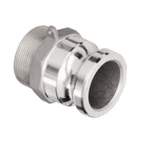 1" Camlock Male x  1" NPT Male Adapter (Aluminum):FireHoseSupply.com