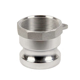5" Camlock Male x 5" NPT Female Adapter (Aluminum):FireHoseSupply.com