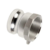 2" Camlock Male x 2" NPT Female Adapter (Aluminum):FireHoseSupply.com